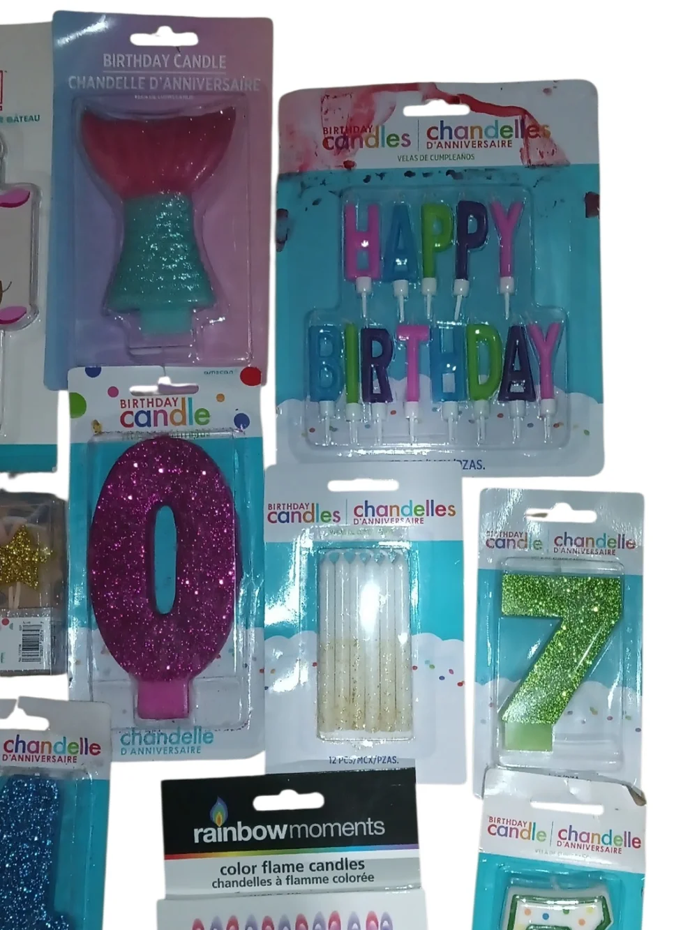 Assorted Birthday Number & Candle Set - Multi-Color by Amscan